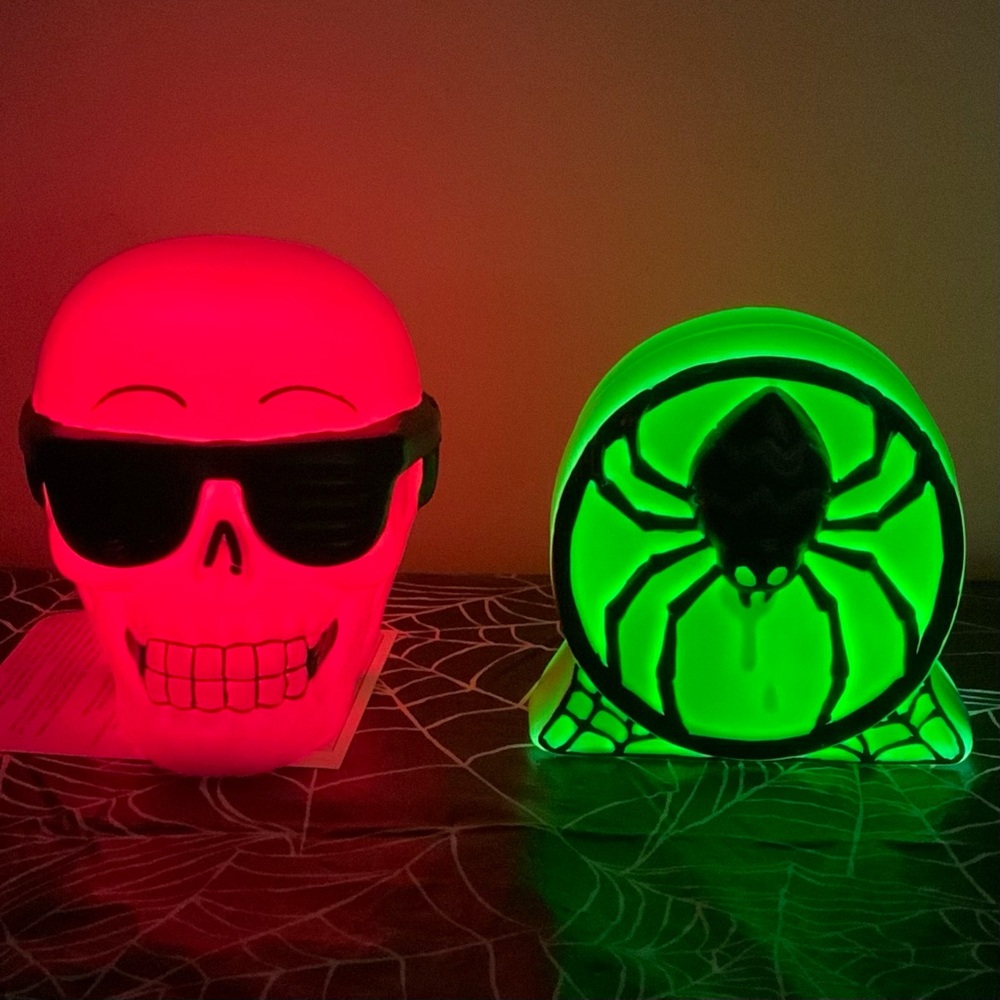 Target Hyde & EEK Light Up Skull & Spiderweb Blowmolds